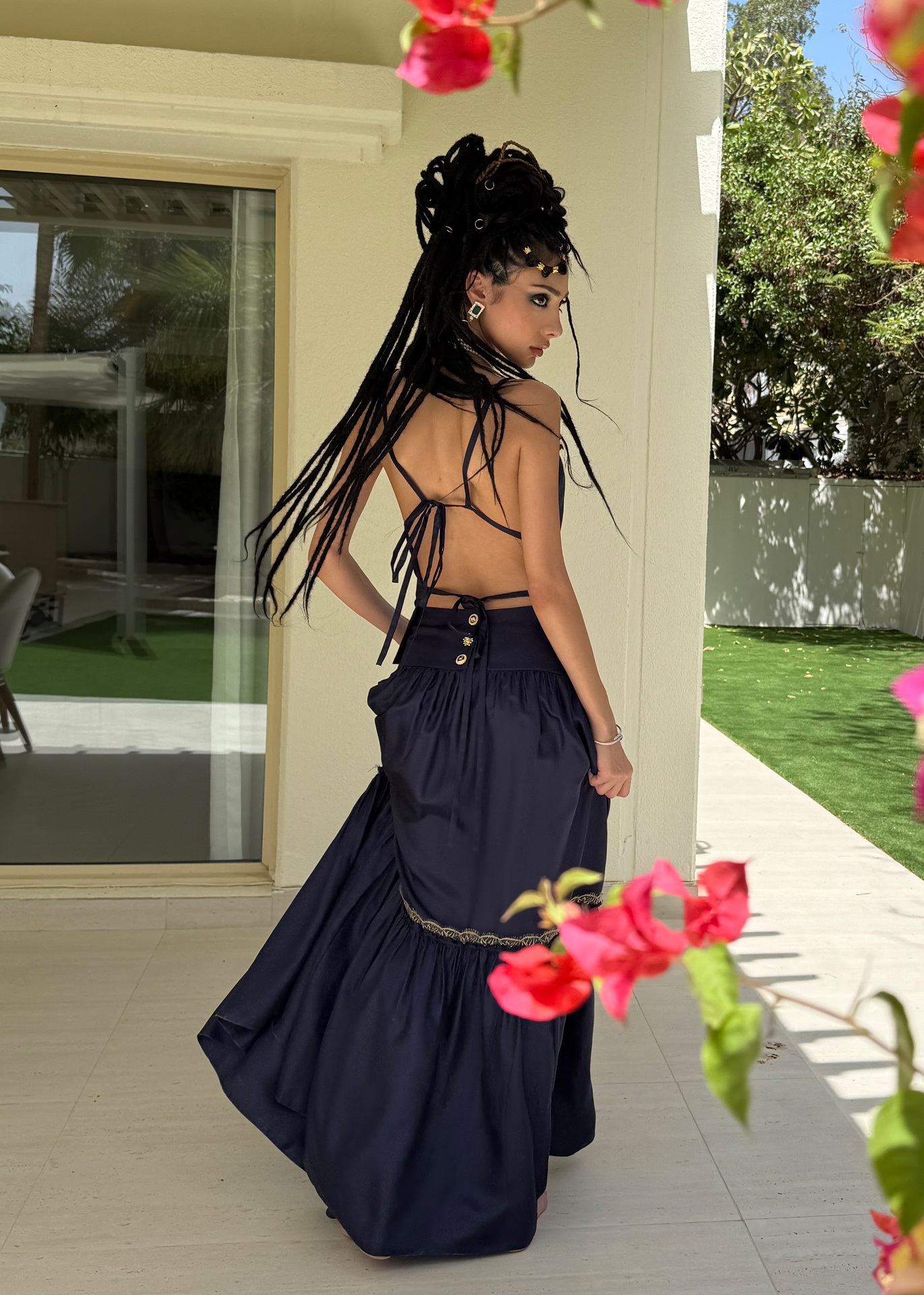 Malibu Midnight bohemian skirt