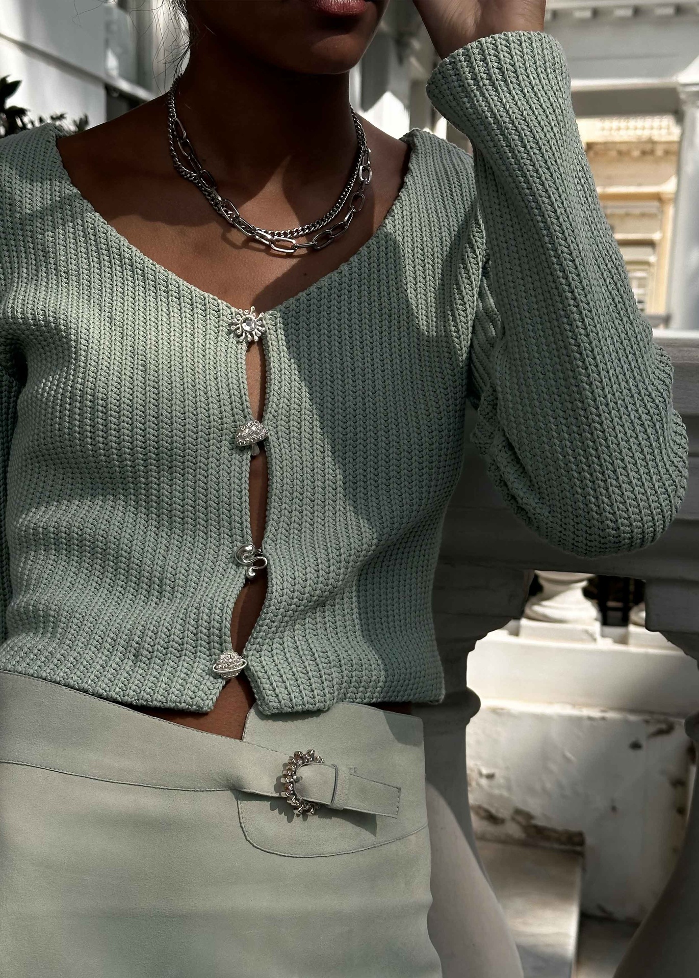 Sagebrush Suede Midi Skirt