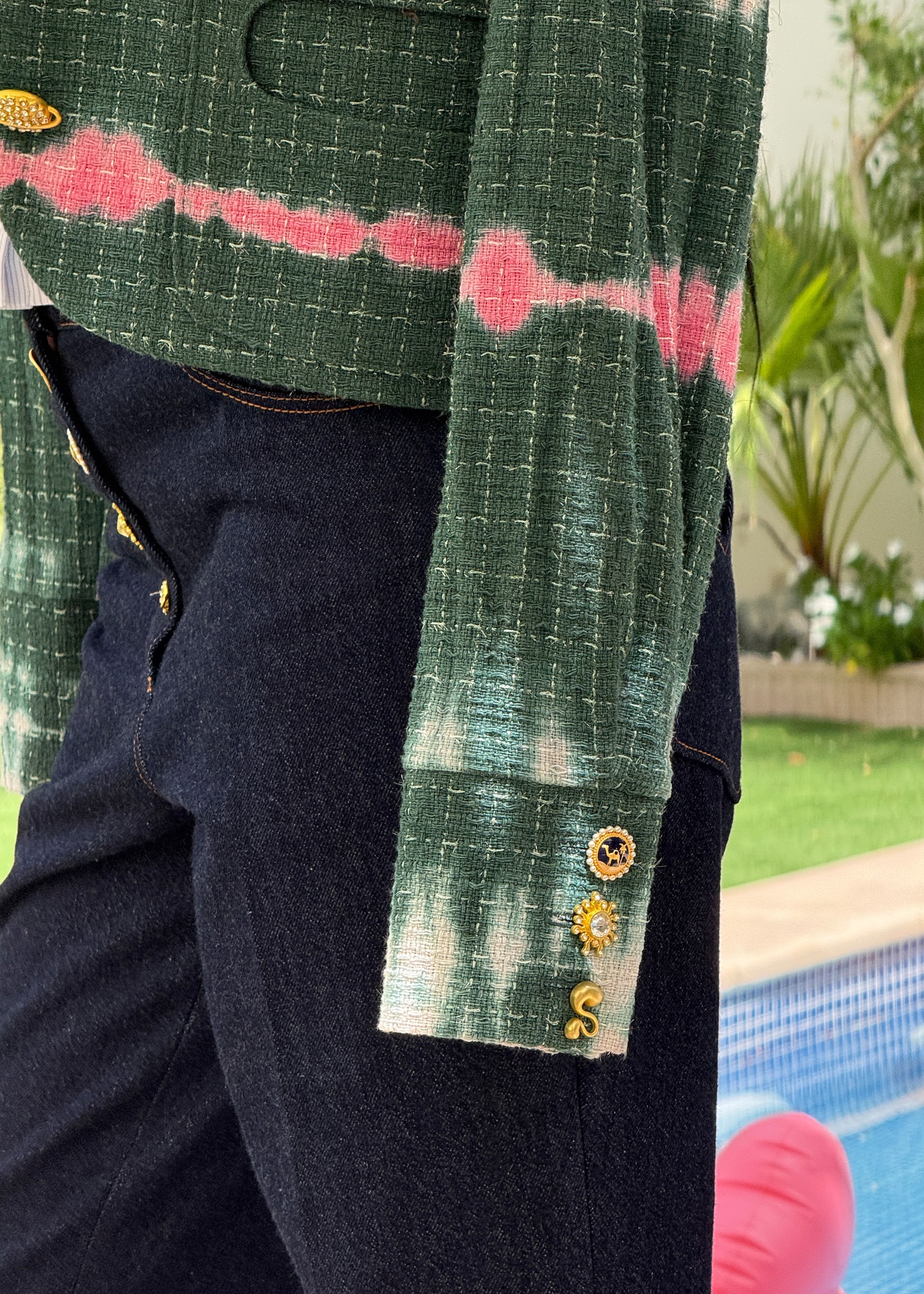 Sienna jade tweed jacket