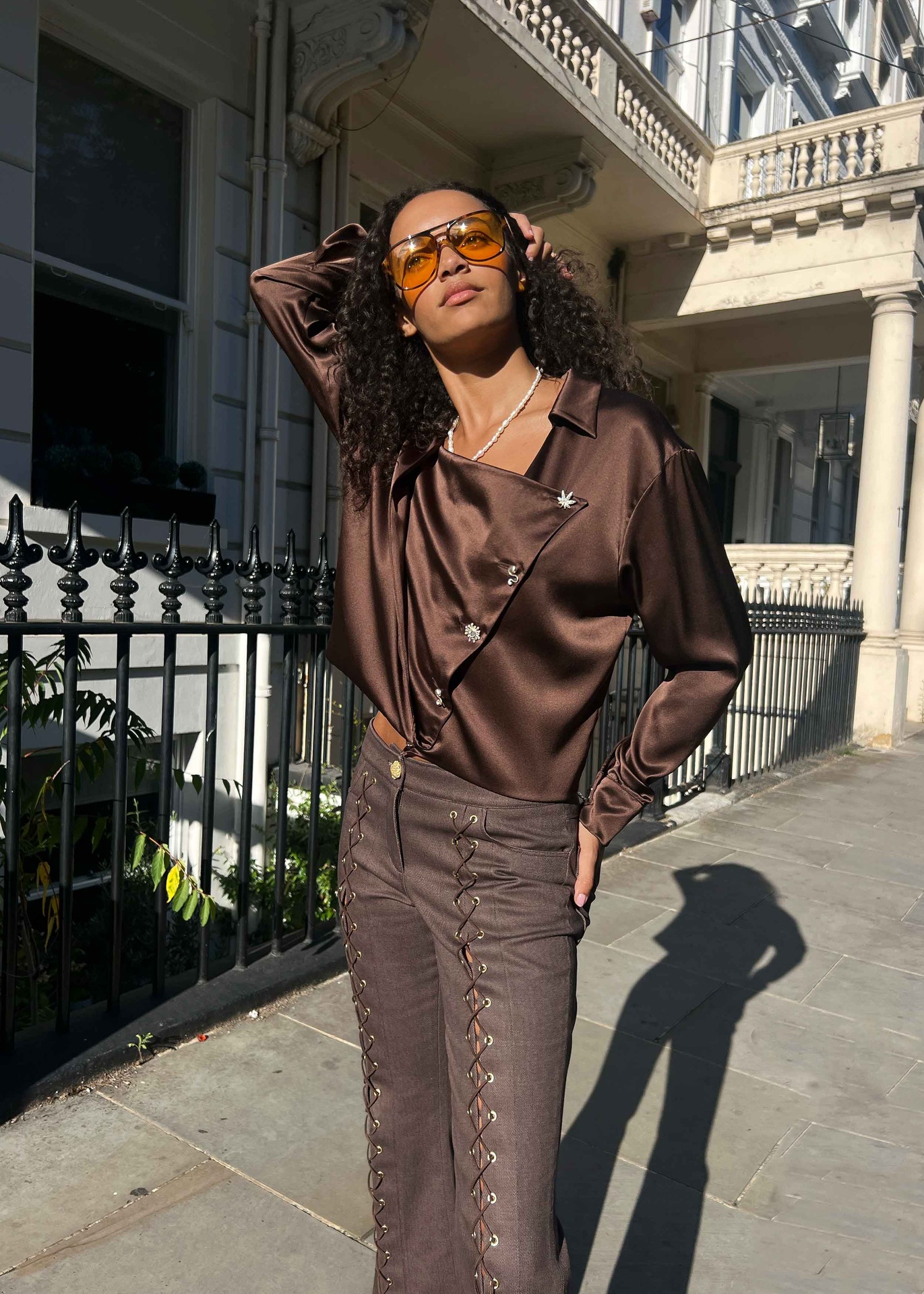 Chocolate Silk Sundown Shirt