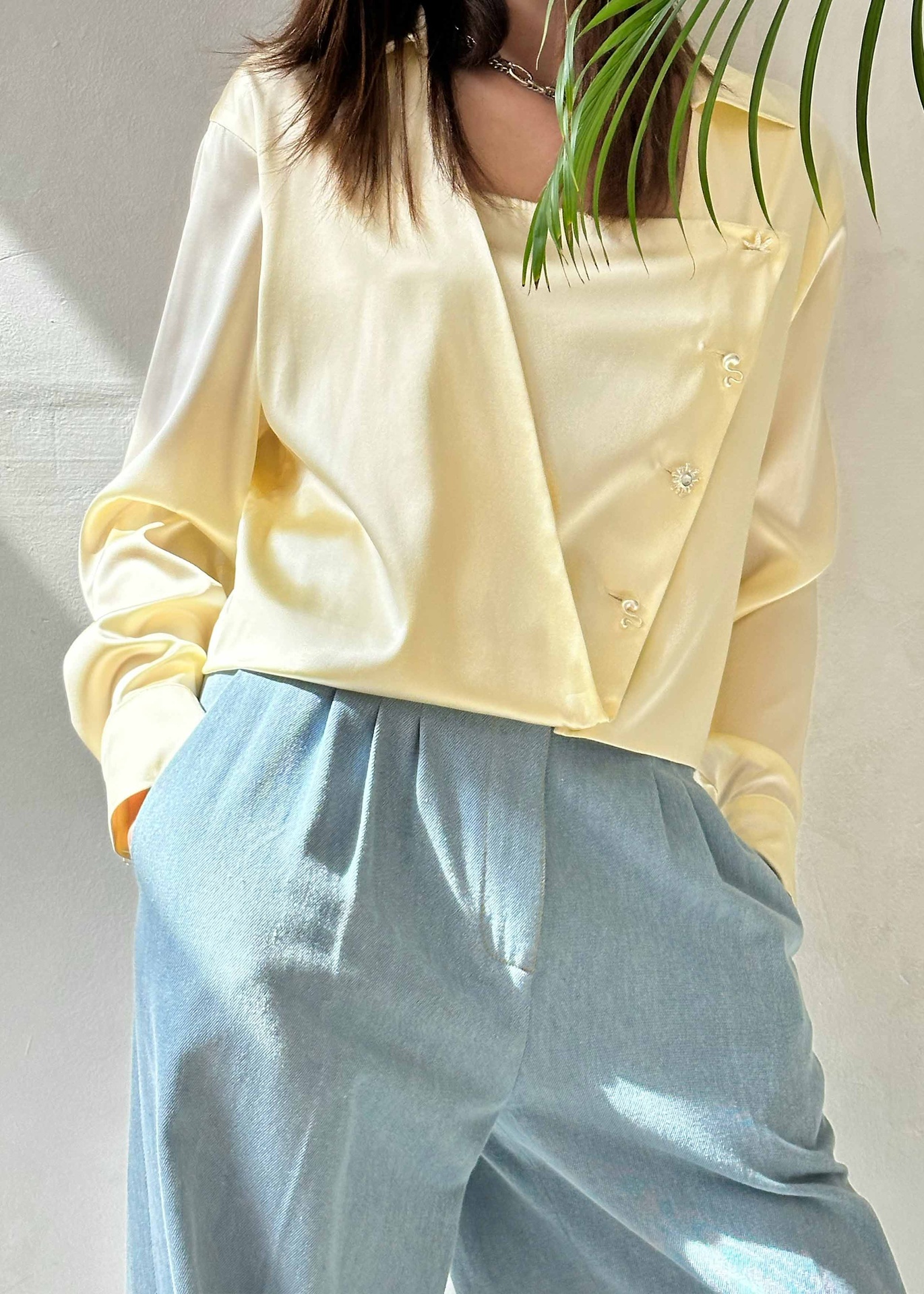 Cream Silk Sundown Shirt