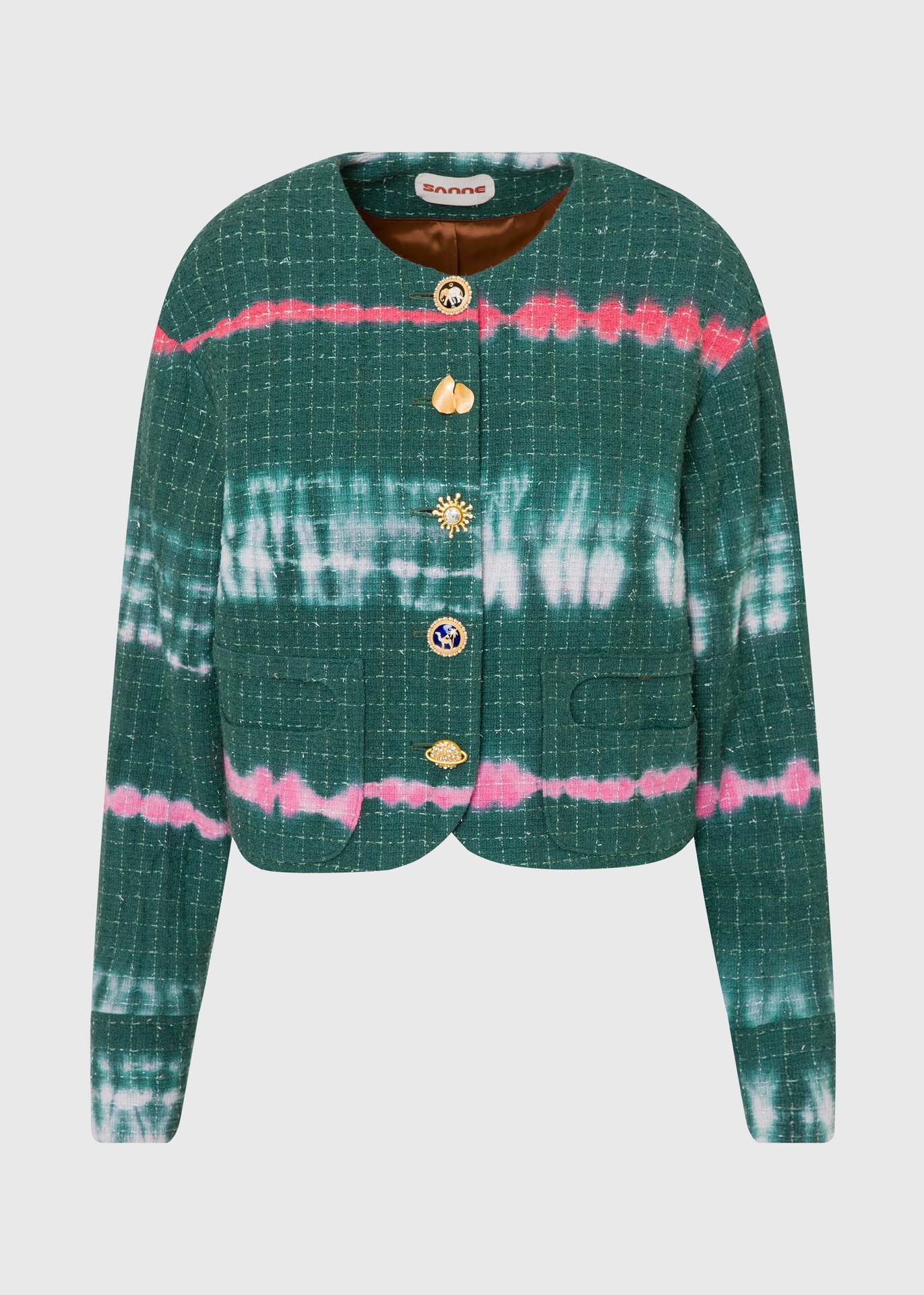 Sienna jade tweed jacket (UK6)