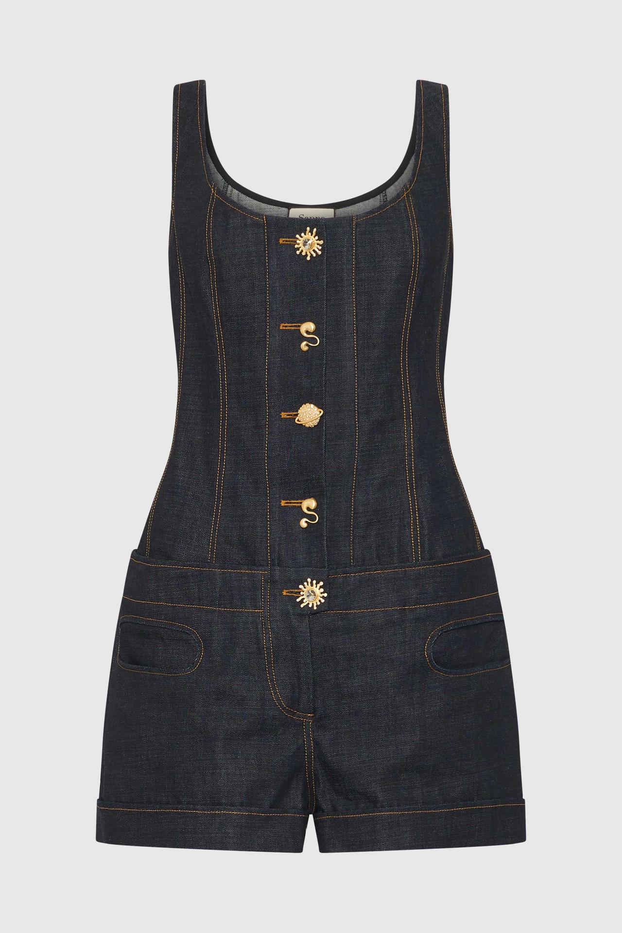 Cinch Denim Playsuit
 (UK6)