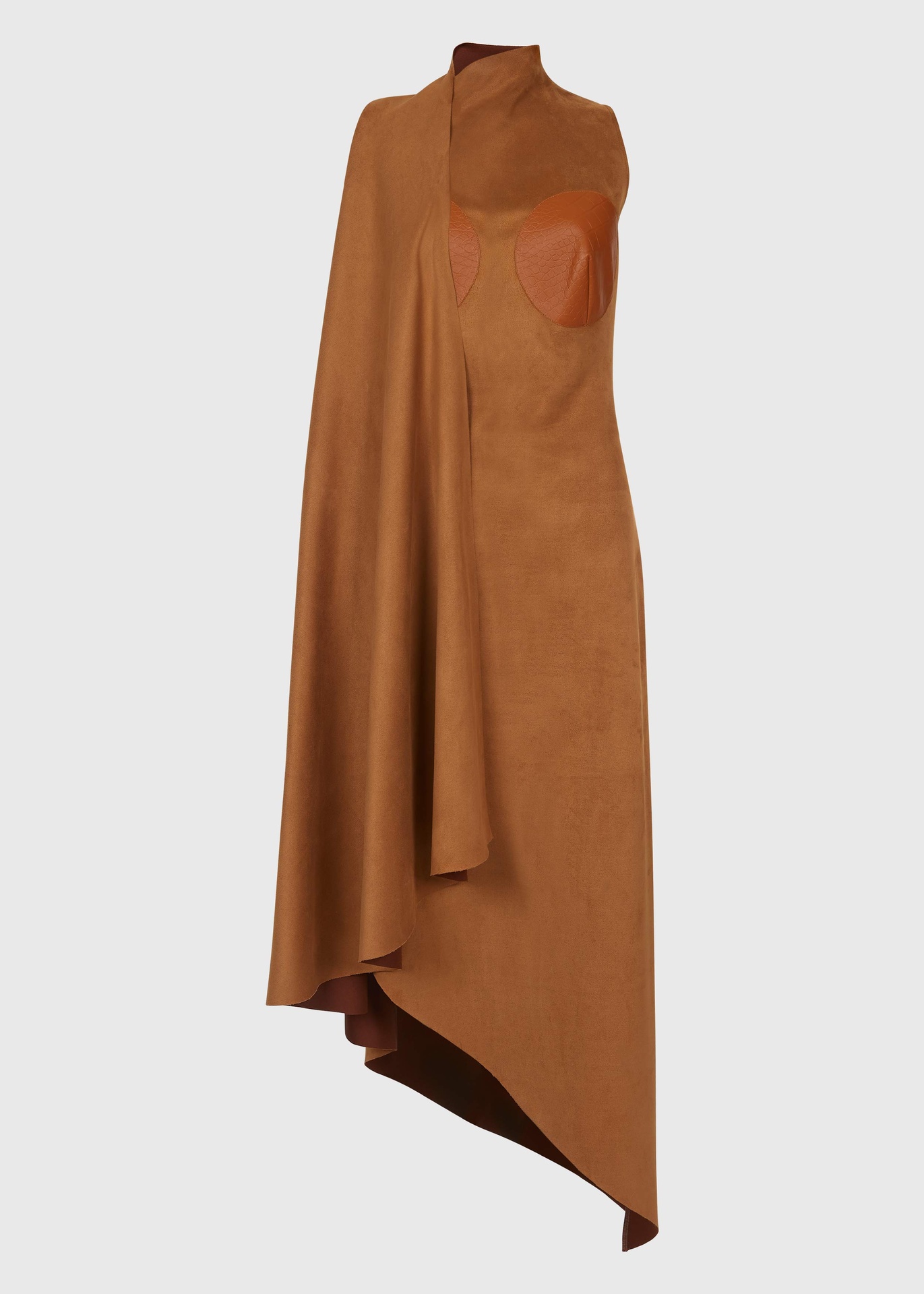 Cognac Suede Dress (UK6)