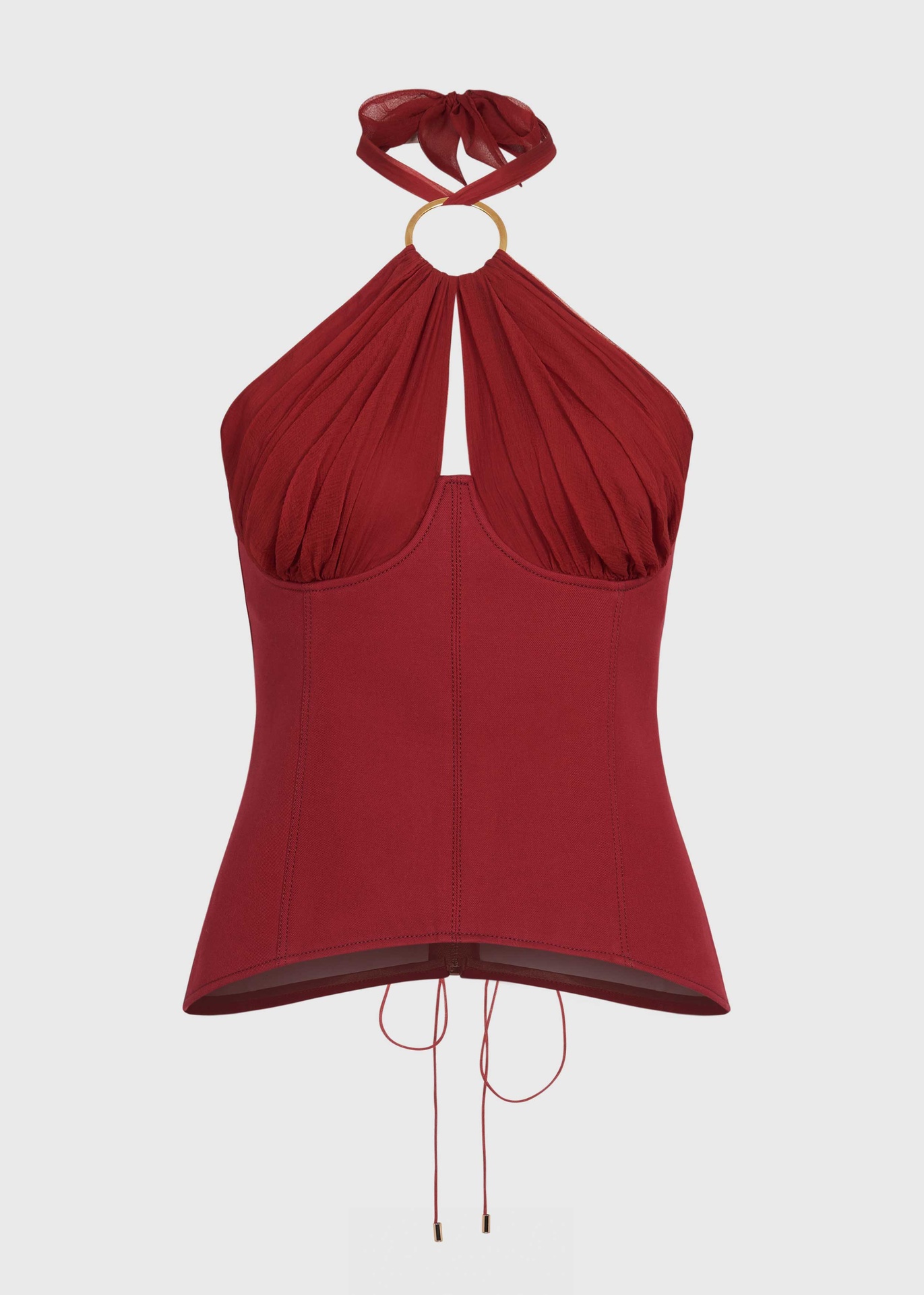 Cherry Cinch Corset Top (UK6)