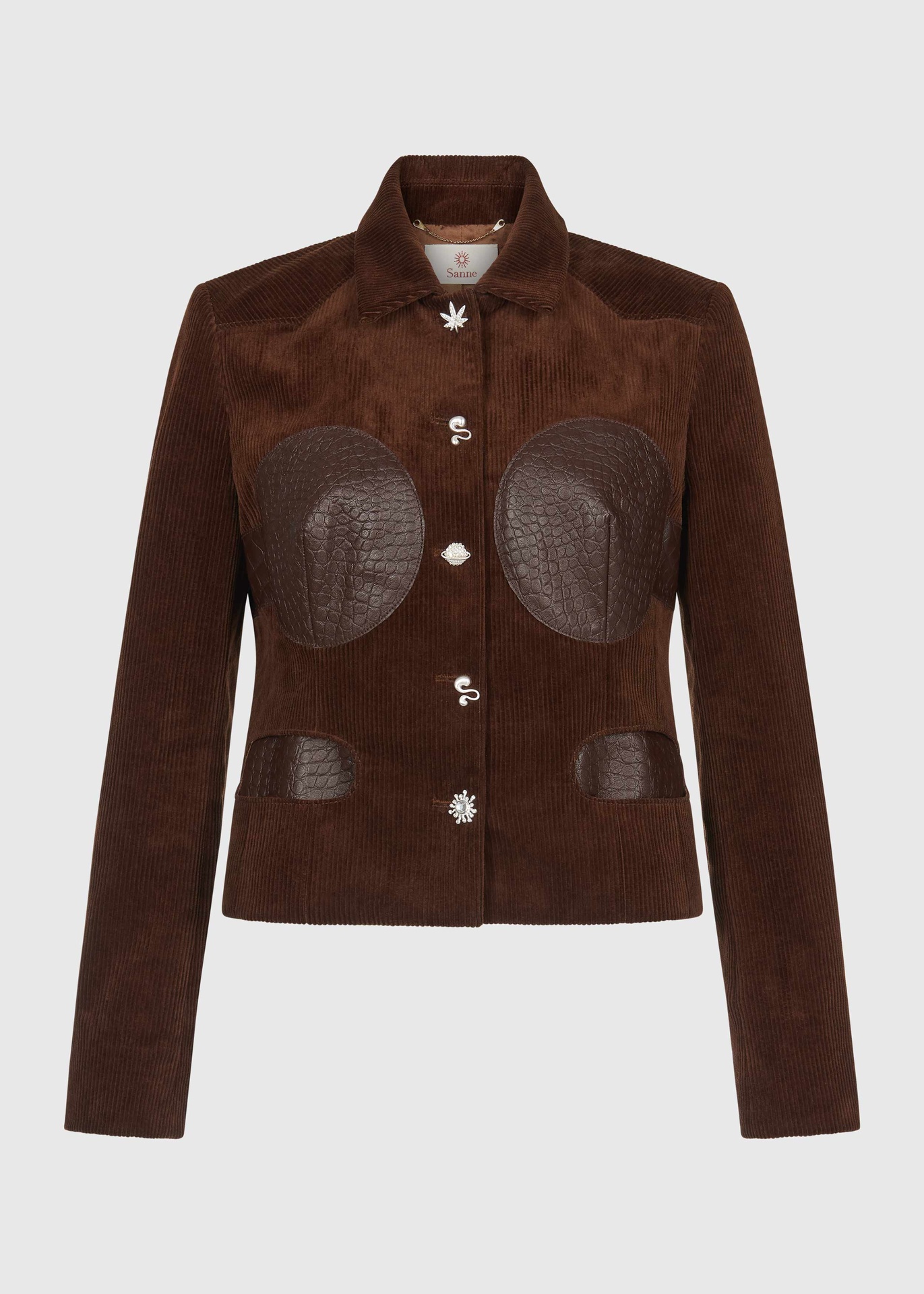 Chocolate Cord Jacket (UK6)