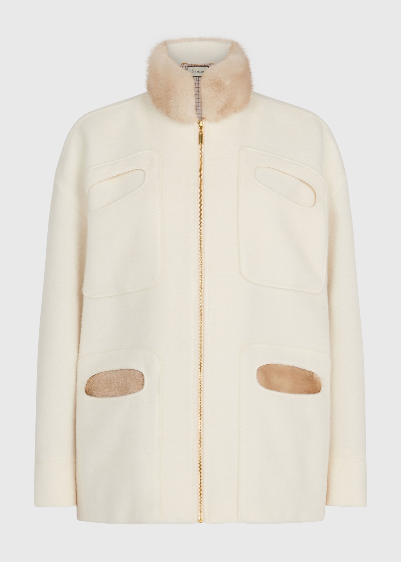 Cream Alpaca Coat (UK6)