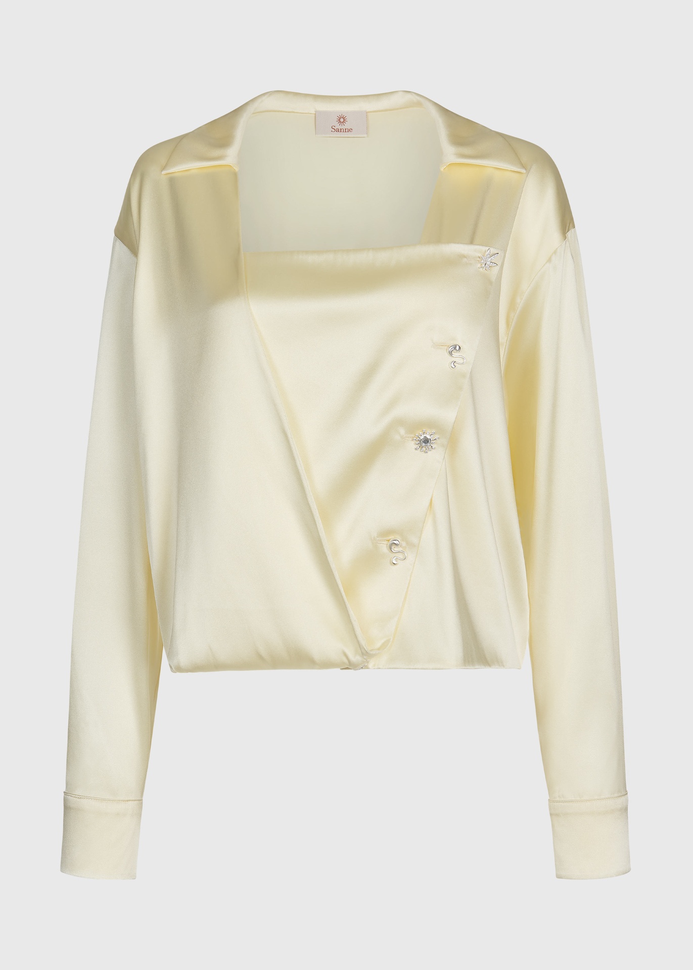 Cream Silk Sundown Shirt (UK6)