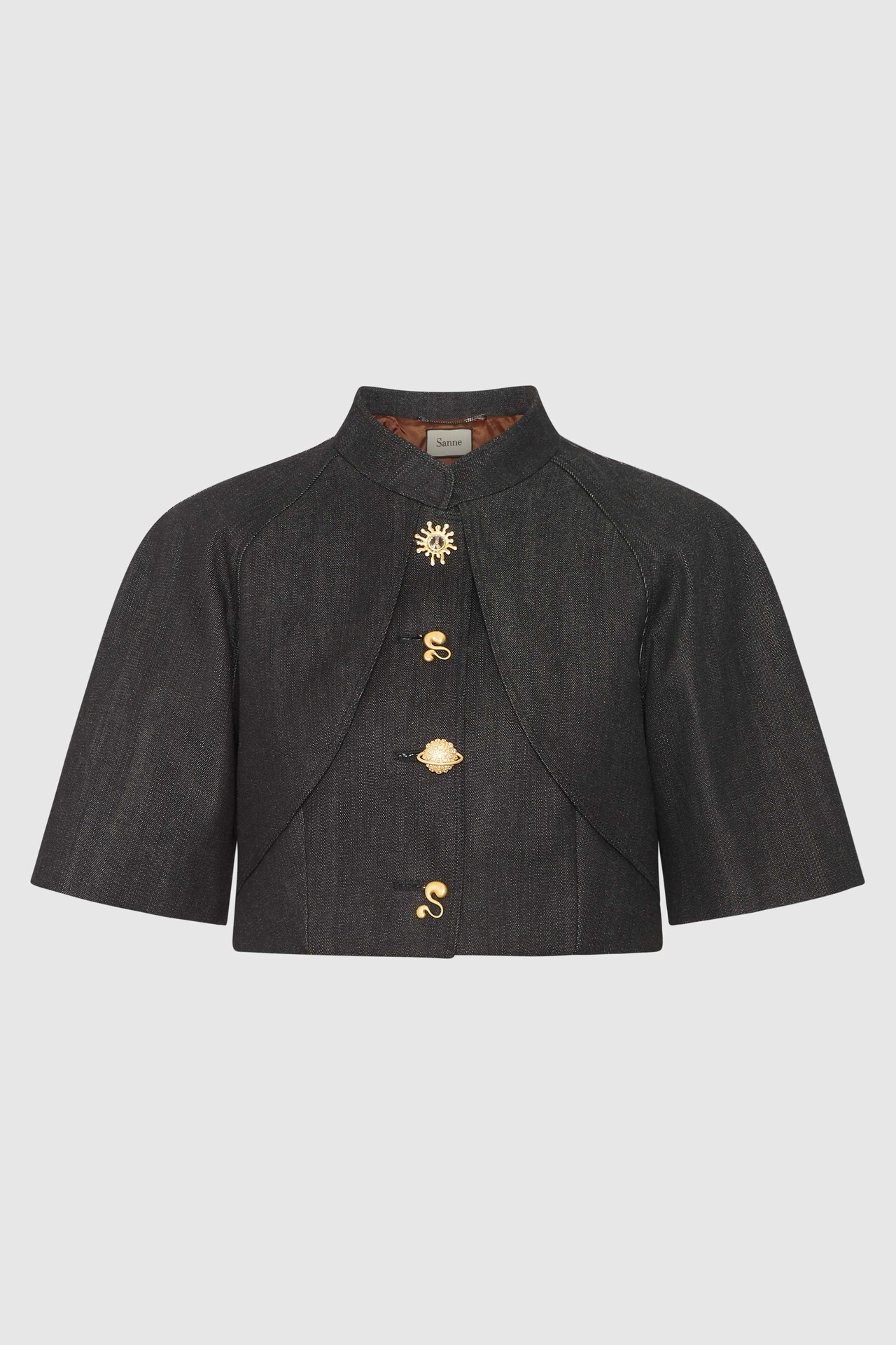 Cropped Noir Jacket (UK6)