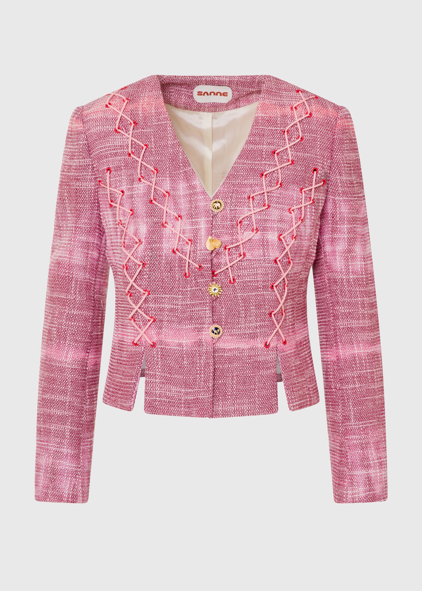 Laguna Blush pink tweed jacket (UK6)
