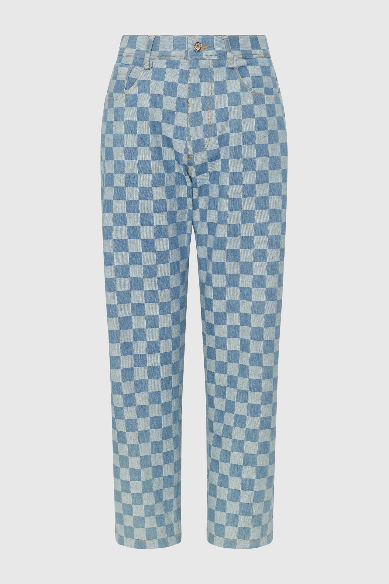Light Blue Nova Check Jeans (UK6)