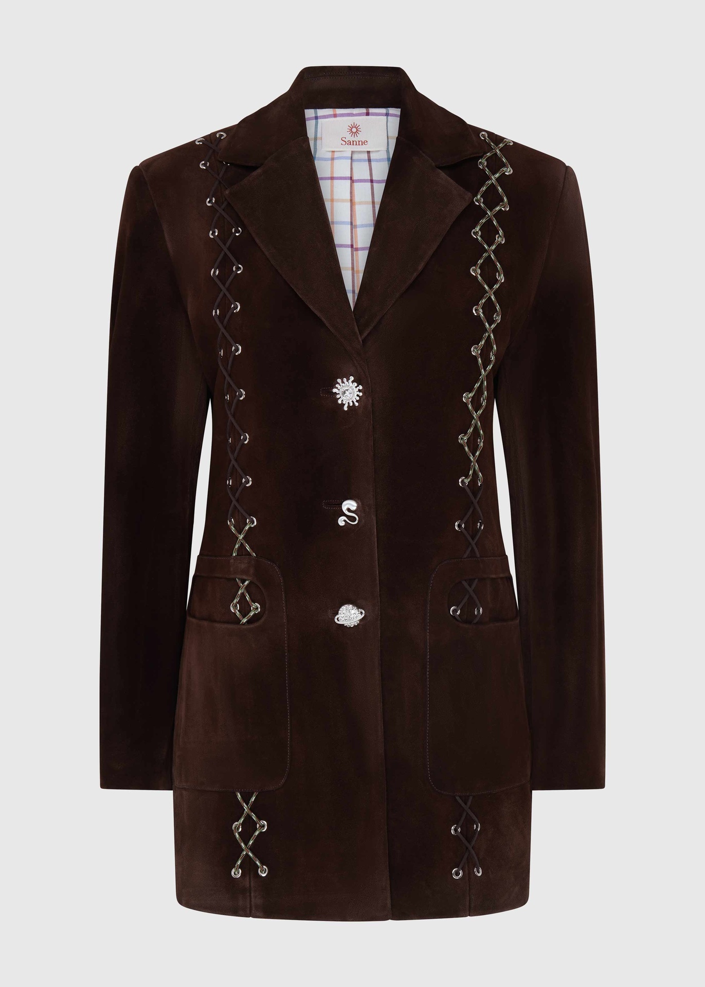 Mocha Suede Blazer (UK6)